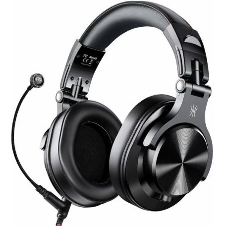 ONEODIO DJ Fejhallgató - Fusion A71M Black (Vezetékes, 3,5mm, 6,35mm jack, mikrofon, Hi-Res Audio)