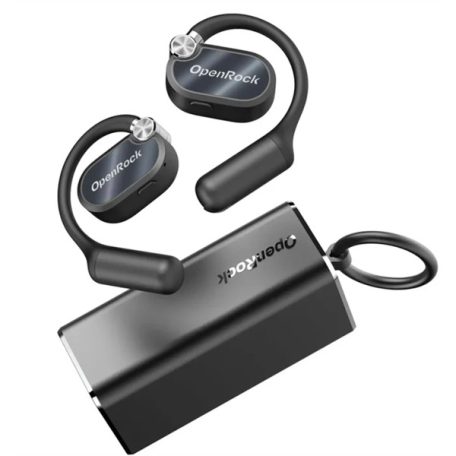 ONEODIO Sport Fejhallgató - OpenRock X Black (premium, légvezetés, BT 5.3, fekete)