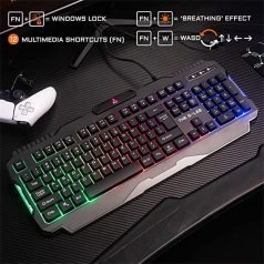   The G-Lab Gaming kit - 4 in 1 COMBO HELIUM HU (KEYZ 120 billentyűzet, KULT HELIUM egér+pad, INT 100 fülhallgató, magyar)