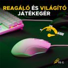 The G-Lab Gaming kit - 2 in 1 COMBO HYDROGEN W/HU (TKL billentyűzet, egér, 6200 DPI, RGB, USB-A, fehér, magyar)