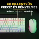The G-Lab Gaming kit - 2 in 1 COMBO HYDROGEN W/HU (TKL billentyűzet, egér, 6200 DPI, RGB, USB-A, fehér, magyar)