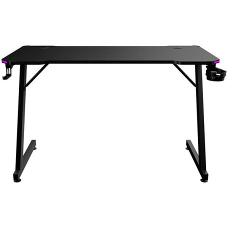 The G-Lab Gamer Asztal - K DESK ELECTRON EX (120x60cm, fém, pohártartó, fejhallgatótartó, fekete, RGB LED)