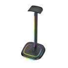 The G-Lab Fejhallgató állvány - K STAND NEON RGB H (fekete, USB-C, USB-A, univerzális, csúszásgátló, RGB)