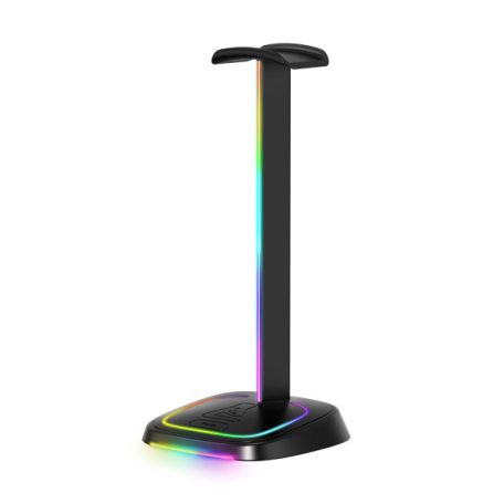 The G-Lab Fejhallgató állvány - K STAND NEON RGB (fekete, univerzális, csúszásgátló, RGB)
