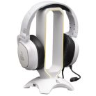 The G-Lab Fejhallgató állvány - K STAND RADON W  (fehér, 2xUSB3.0, műanyag)