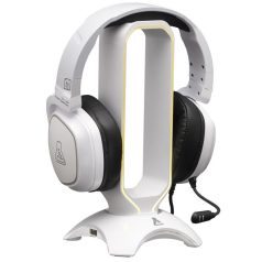   The G-Lab Fejhallgató állvány - K STAND RADON W  (fehér, 2xUSB3.0, műanyag)