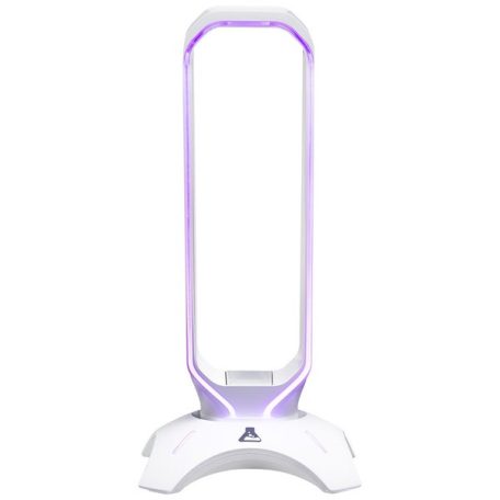 The G-Lab Fejhallgató állvány - K STAND RADON W  (fehér, 2xUSB3.0, műanyag)