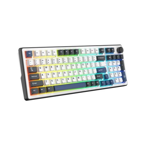The G-Lab Gamer Billentyűzet - KEYZ ELITE 400 HE BW/US (RGB, cserélhető Mágneses switch, 8000Hz, USB, angol)