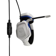   The G-Lab Fejhallgató - KORP COBALT W (mikrofon, 3,5mm Jack, hangerőszabályzó, nagy-párnás, fehér)