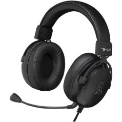   The G-Lab Fejhallgató - KORP TITANIUM (mikrofon, 3,5mm Jack, hangerőszabályzó, LED,nagy-párnás)