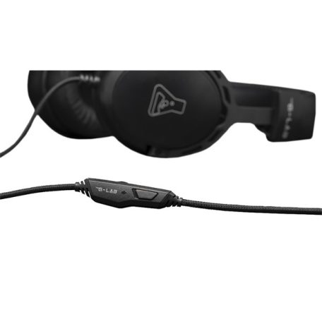 The G-Lab Fejhallgató - KORP TITANIUM (mikrofon, 3,5mm Jack, hangerőszabályzó, LED,nagy-párnás)