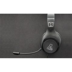   The G-Lab Fejhallgató - KORP  YTTRIUM (mikrofon, 3,5 Jack, hangerőszabályzó, nagy-párnás, RGB, fekete)