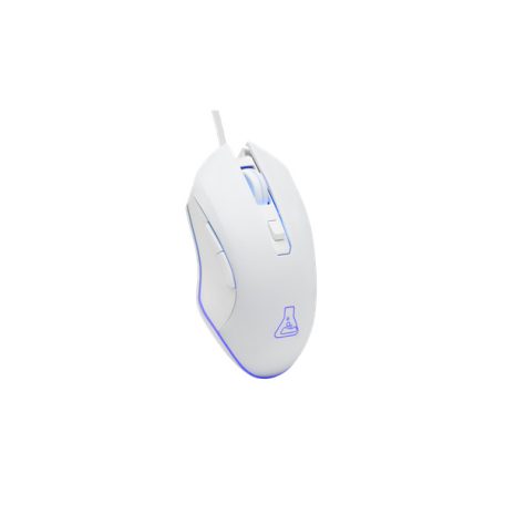 The G-Lab Gamer Egér - KULT HELIUM W (3200 DPI, 6 gomb, makro, 1,8m kábel, RGB LED, fehér)