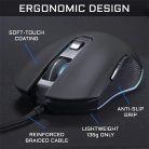 The G-Lab Gamer Egér - KULT HELIUM (3200 DPI, 6 gomb, makro, 1,8m kábel, RGB LED, fekete)