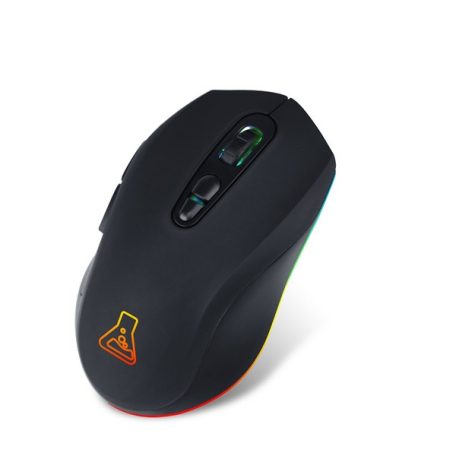 The G-Lab Vezeték nélküli Gamer Egér - KULT KRYPTON (6400 DPI, 2,4Ghz + BT, 7 gomb, 250Hz,  RGB LED, fekete)
