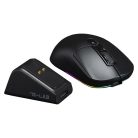 The G-Lab Vezeték nélküli Gamer Egér - KULT TITAN PRO B (12000 DPI, Pixart PAW 3311, USB/2,4Ghz/Bluetooth, RGB, dokkoló)