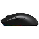 The G-Lab Vezeték nélküli Gamer Egér - KULT TITAN PRO B (12000 DPI, Pixart PAW 3311, USB/2,4Ghz/Bluetooth, RGB, dokkoló)