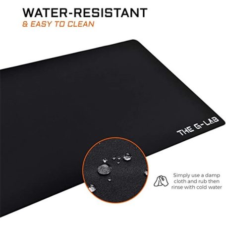 The G-Lab Egérpad - PAD BARIUM XXL (900x400x2mm, vízálló, fekete)