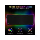 The G-Lab Egérpad - PAD RUBIDIUM (800x300x3mm; fekete, extra USB, vízálló, RGB LED)