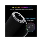 The G-Lab Egérpad - PAD RUBIDIUM (800x300x3mm; fekete, extra USB, vízálló, RGB LED)