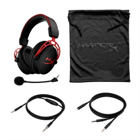 HyperX Fejhallgató - Cloud Alpha (Vezetékes, 3,5mm Jack, fekete/piros)
