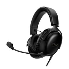   HyperX Fejhallgató - Cloud III (Vezetékes, USB-A/USB-C/3,5mm Jack, fekete/fekete)