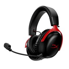   HyperX Fejhallgató - Cloud III Wireless (Vezeték nélküli, USB, fekete/piros)