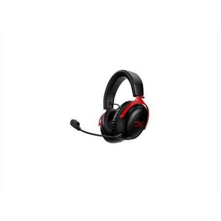 HyperX Fejhallgató - Cloud III S Wireless (Vezeték nélküli, USB, fekete/piros)