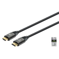   Manhattan Kábel - HDMI to HDMI (HDR, HEC, ARC, 8K@60Hz, 4K120Hz, HDR, 2m, 48Gbps Fekete)