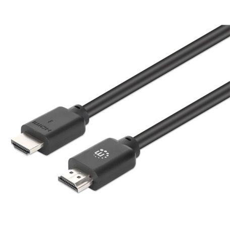 Manhattan Kábel - HDMI to HDMI (HDR, HEC, ARC, 4K@60Hz, HDR, HDCP 2.3, 7.5m, 18 Gbps Fekete)