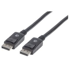   Manhattan Kábel - DisplayPort to DisplayPort ( DisplayPort 1.2, 4K@60hz,  10m, Fekete)