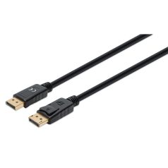   Manhattan Kábel - DisplayPort ( DisplayPort 1.4, 4K@144hz, HDR, 3m, Fekete)