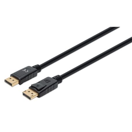 Manhattan Kábel - DisplayPort ( DisplayPort 1.4, 4K@144hz, HDR, 3m, Fekete)