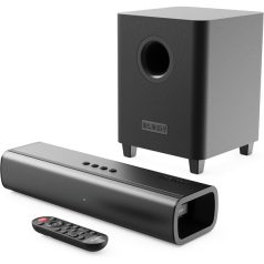   Majority Hangszóró Soundbar - Naga 40 Plus (200W, Bluetooth 5.0, HDMI ARC, AUX, USB, Optikai, Távírányító, Mélynyomó)