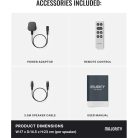 Majority Hangszóró 2.0 - D70X Fekete (70W, Bluetooth 5.3, USB, AUX, HDMI ARC, RCA, USB, Optikai, Távírányító)