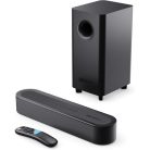 Majority Hangszóró Soundbar - Bowfell Axis 2.1 Dolby (140W, BT 5.0, HDMI ARC, AUX, USB, Optikai, Távírányító, Mélynyomó)