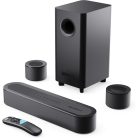 Majority Hangszóró Soundbar - Bowfell Halo 5.1 Dolby (230W, BT 5.3, HDMI ARC, AUX, USB, Optikai, Távírányító, Mélynyomó)