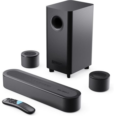 Majority Hangszóró Soundbar - Bowfell Halo 5.1 Dolby (230W, BT 5.3, HDMI ARC, AUX, USB, Optikai, Távírányító, Mélynyomó)