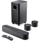 Majority Hangszóró Soundbar - Bowfell Halo 5.1 Atmos (300W, BT 5.3, HDMI ARC, AUX, USB, Optikai, Távírányító, Mélynyomó)