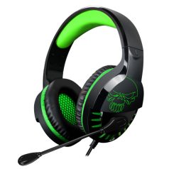   Spirit of Gamer Fejhallgató - PRO-H3 Xbox (Xbox One/Series X/S, mikrofon, 3.5mm jack, hangerőszabályzó, 1m kábel, zöld)