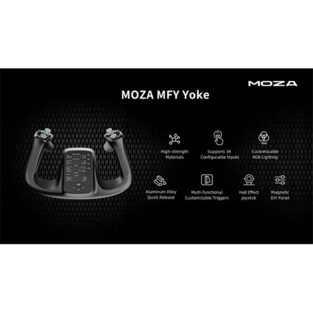 Moza Racing kiegészítő - Flight MFY YOKE vezérlő (Hall effect, RGB)