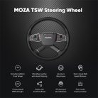 Moza Racing kiegészítő - TSW Kormánykerék (Kamion változat, RGB, 400mm)