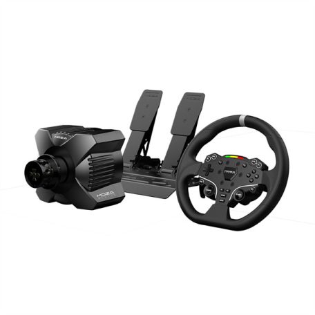 Moza Racing csomag - R3 PC Szimulátor szett (Direct Drive, R3 bázis, ES kormány, SR-P Lite pedál, bilincs)