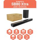 Oakcastle Hangszóró Soundbar - SB80 Xtra Split (200W, Bluetooth 5.3, HDMI ARC, AUX, USB, Optikai, Távírányító)