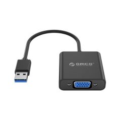   Orico kábel átalakító - UTV-BK/97/ (USB-A 3.0 to VGA, 1080p, fekete)