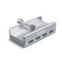   Orico USB3.0 Hub - MH4PU-SV /161/(4 port, Bemenet: USB-A, Kimenet: 4xUSB-A, rögzíthető, ezüst)