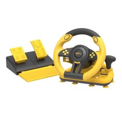   PXN csomag - V3 PRO (kormány+pedálok+váltó, PC/PS3/PS4/XBOX ONE/SERIES/Switch kompatibilis, sárga-fekete)