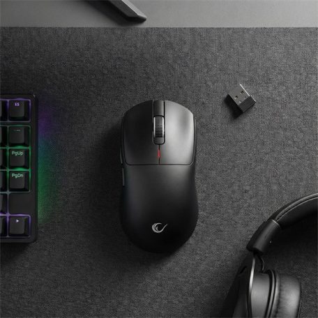 Rampage Vezeték Nélküli Egér - CLAX (Pixart PAW3311, BT/Wired/4G, 7 gomb, 1000Hz, 24000 DPI, 300mAh)