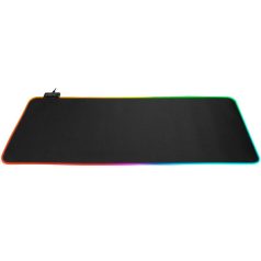 Rampage Egérpad - MP-22 (300*800*3mm; fekete, RGB LED)