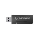Rampage Fejhallgató - RETSU (1000mAh, Bluetooth+kábel+2,4Ghz, mikrofon, hangerőszabályzó, nagy-párnás, RGB, fekete)